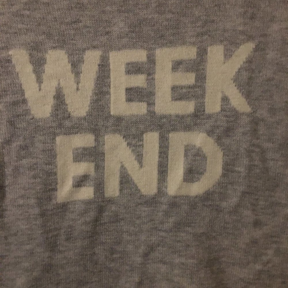 a loves a Weekend Grey Sweater